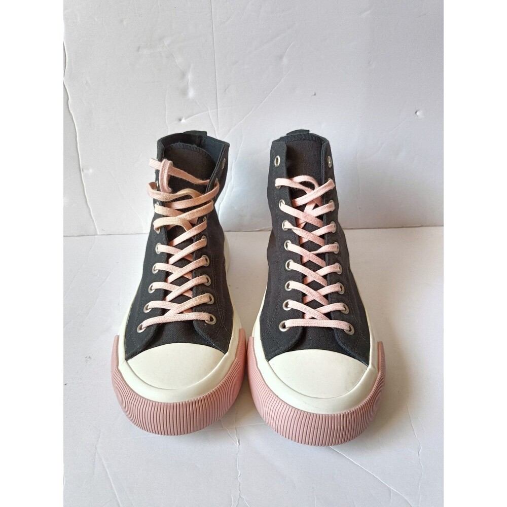 PF Flyers All American Shoes Women’s 8.5 Men's 7 High Top Shoes Black - Picture 2 of 10